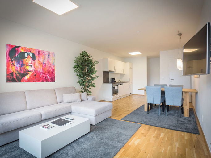Living area 2, WaltzCo City Apartment near U1 & Center, Wien
