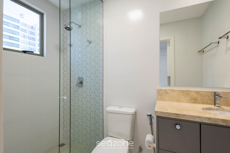 Bathroom 4, Apt w/ Gourmet Balcony 550m From the Beach Lle0204, Itapema