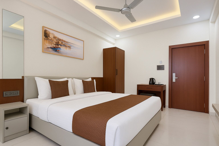 Room 2, Hotel Shree Narayana By Travinities, Ujjain