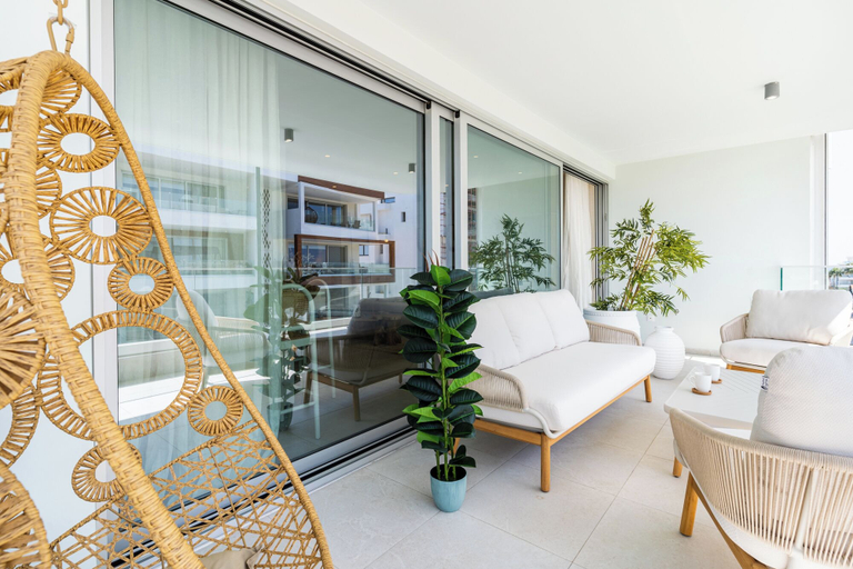 Balcony 3, Aelia Chic 2-BR Apt & Balcony in Larnaca, Larnaca