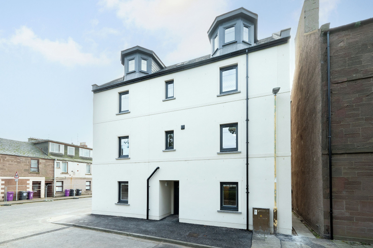 Front of property, Erskine & Gibson Apartments, Angus