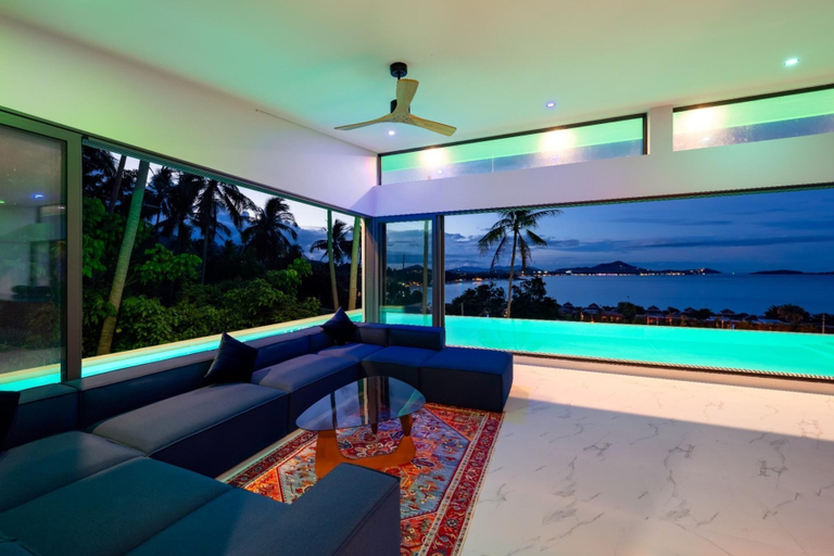 Living area 3, VillaSookjai 4BR SeaViewChawengNoi KBR54, Ko Samui