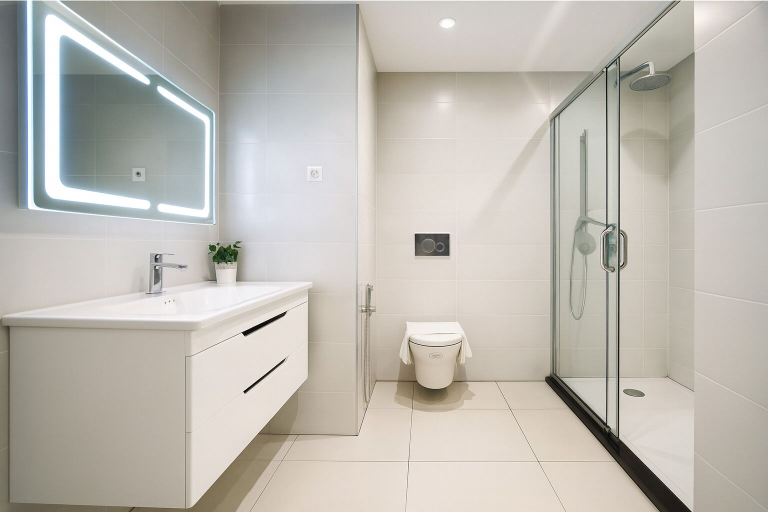 Bathroom 2, Joli Appartement a Sidi Yahia, Bouzareah