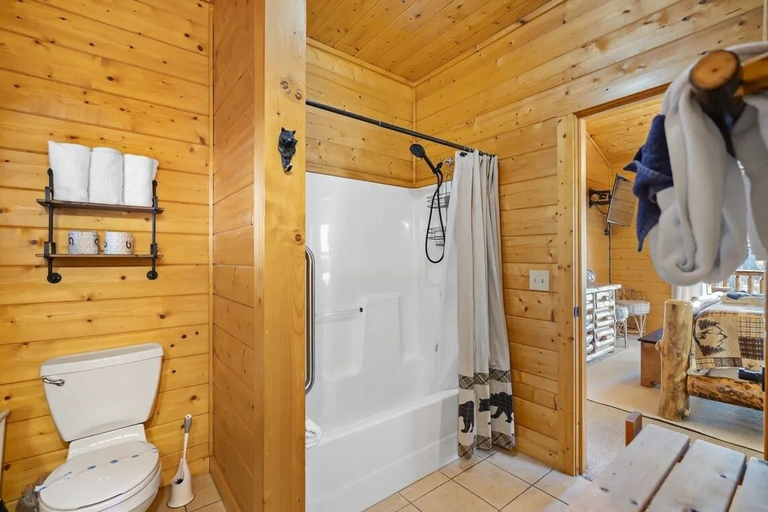Bathroom 5, Hillbilly Hideaway 4 Bedroom Cabin, Sevier