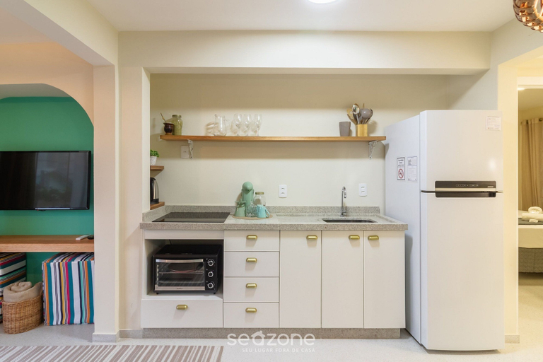 Private kitchen, Apartment With 1 Suite 90 m From the Beach Sem0012, Barra Velha