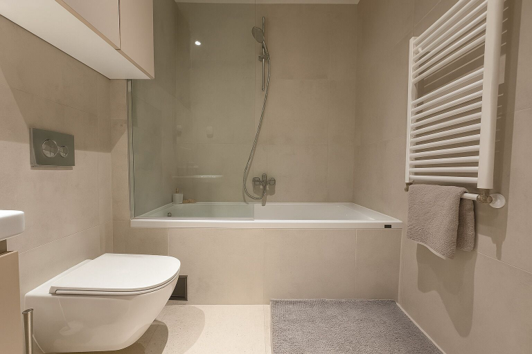 Bathroom 3, Queen's Park Residence Apartments, Belgrade