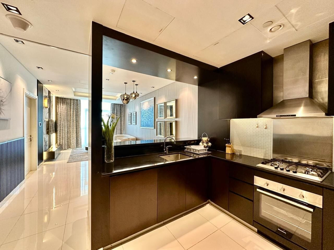 Private kitchen 5, Elegant 1BR with Downtown & Burj Views, Dubai