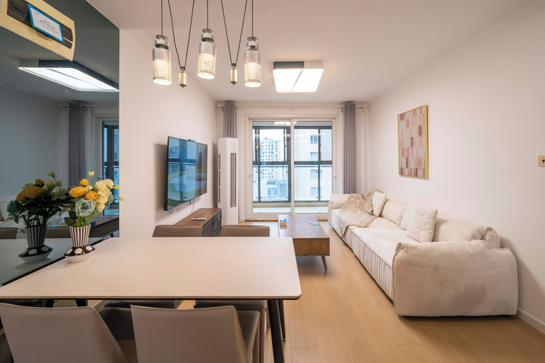 Living room 2, Tyms Family APT Spacious 3BR for Groups & Families, Shanghai