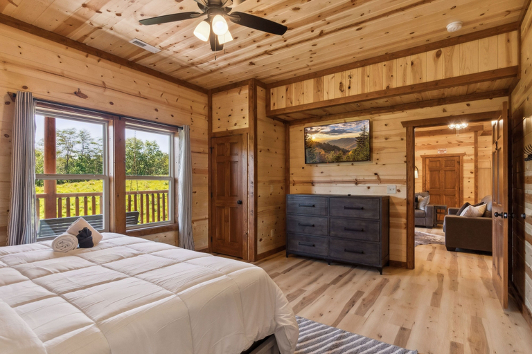 Room 3, Splash Mountain Lodge 8 Bedroom Cabin, Sevier