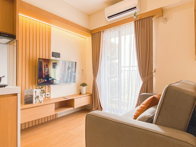 Living area 2, Scandinavian Minimalist 2Br At Meikarta Apartment, Cikarang