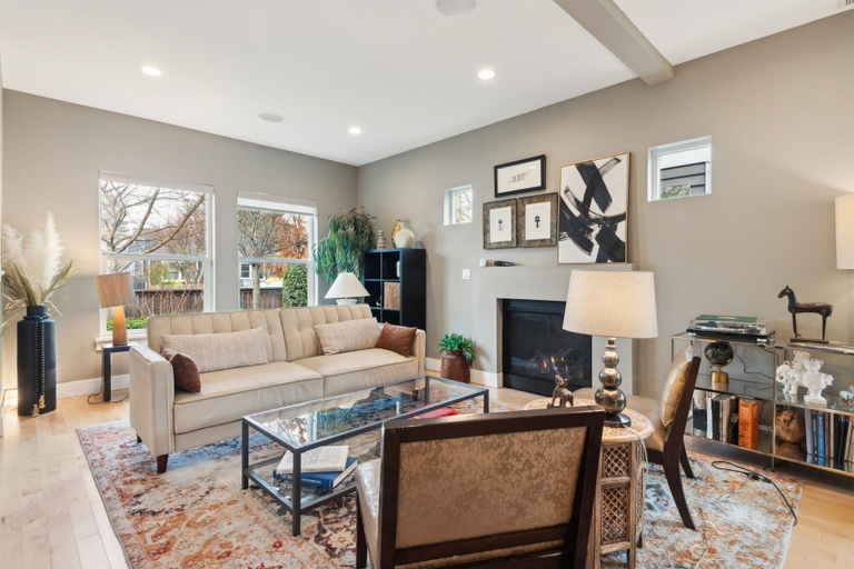 Living area 1, Georgetown Home Media Room, Patio & EV Charger, Seattle