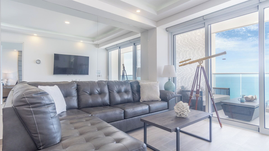 Living area 2, Amazing Condo by the Beach Encantame W1203, Puerto Peñasco