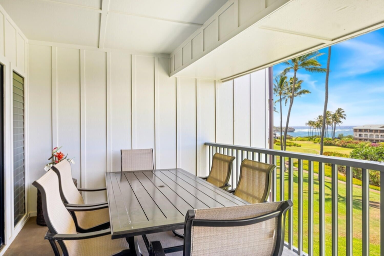 Outdoor dining 2, Kauai Poipu Sands 222 2 Bedroom Condo, Kauai