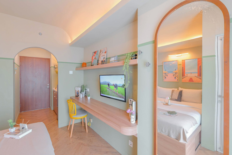 Bedroom 3, Chic Style Studio Apartment Grand Kamala Lagoon Bekasi, Bekasi