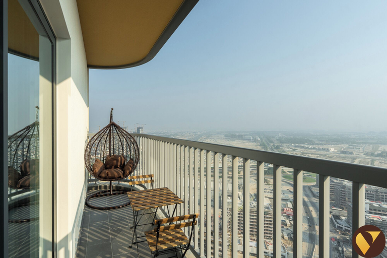 Balcony view, Vogue | The Crest Sobha Hartland close to Downtown, Dubai