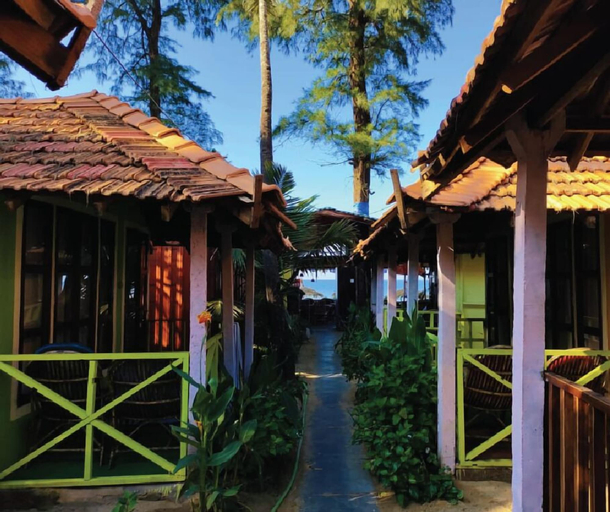 Room 1, Nirvana Beach Cottages, South Goa