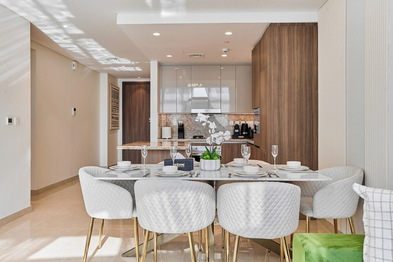 Dining room 4, bnbme - Imperial Avenue - 2BR + Study Room, Dubai