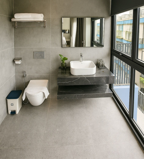 Bathroom 5, Flamingo Hai Tien - Kim Thanh Boutique Hotel, Hoằng Hóa