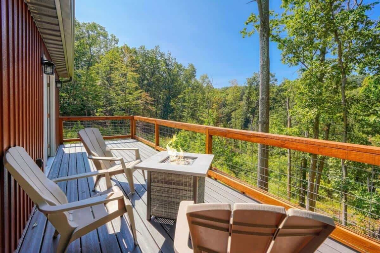 View from room 5, Tranquil Heights Cabin In Hocking Hills- HOT Tub!, Vinton
