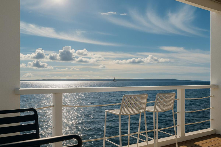 Balcony/terrace 4, Sunny Resort apartment with seaview 1314, Zadar