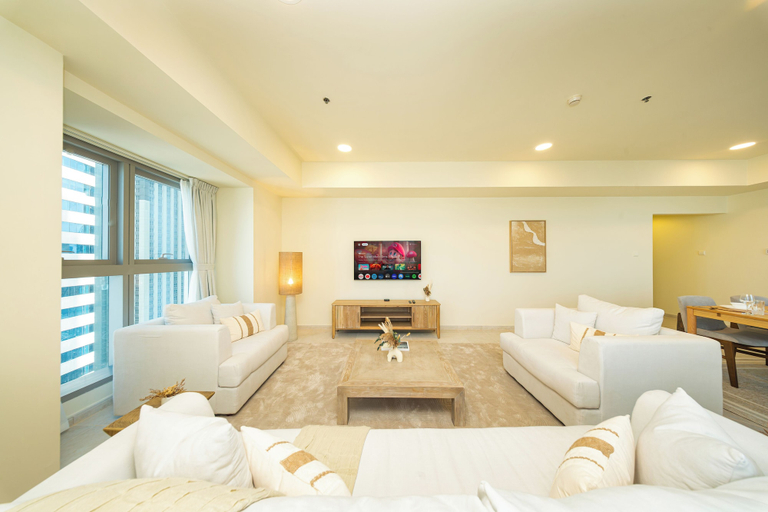 Living room 3, PVH - 3BR & Maids Room - Princess Tower, Dubai