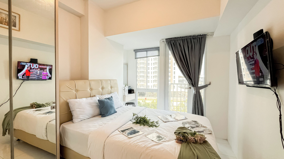 Bedroom 2, Small Minimalist Studio Apartment At Tokyo Riverside Pik 2, Tangerang