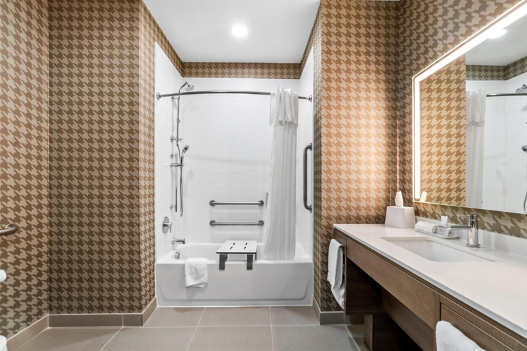 Bathroom 3, Home2 Suites By Hilton Marion, Crittenden