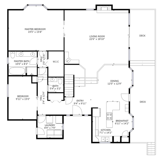 Floor plan 5, Gold King Lodge 8 Bedroom Home by RedAwning, Summit