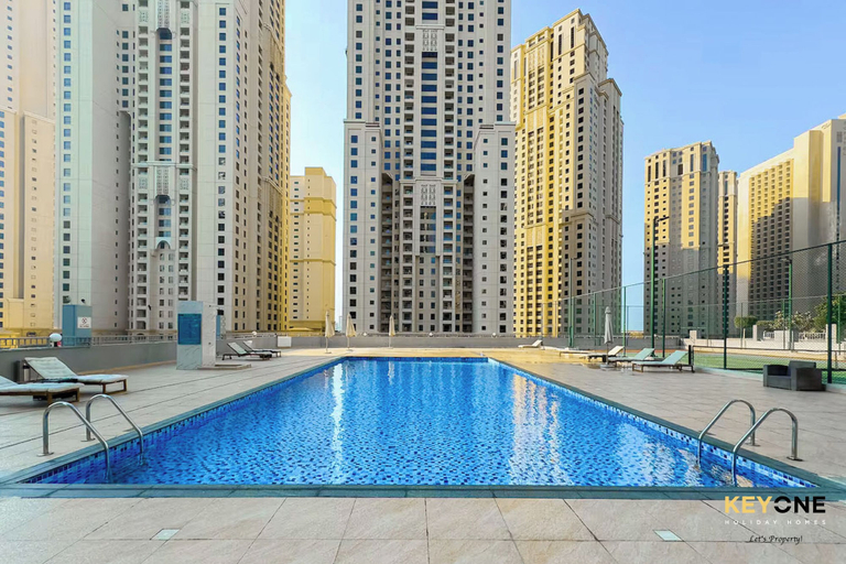 Pool, Serene Beachside Two-Bedroom Retreat, Dubai