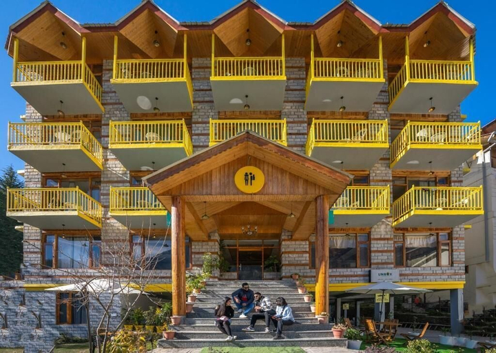 Front of property 4, The Hosteller Manali, Old Manali, Kullu
