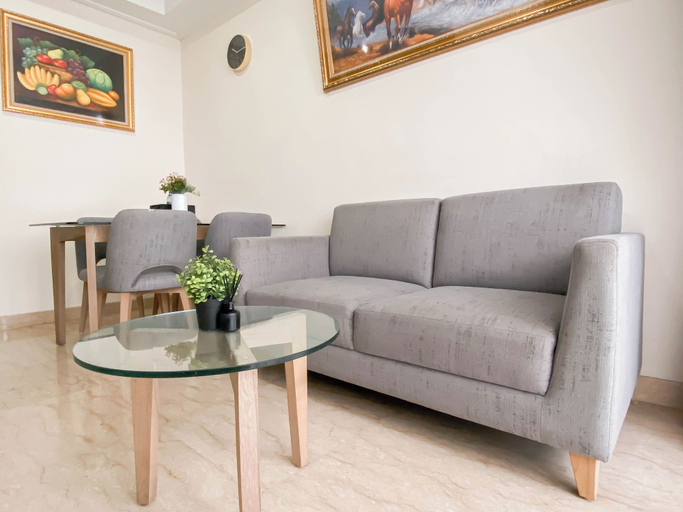 Living area 5, 2Br With Private Lift Near Station At Menteng Park Apartment, Central Jakarta