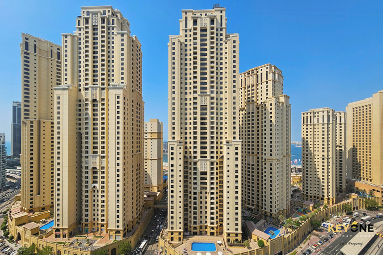 Balcony view 5, Serene Beachside Two-Bedroom Retreat, Dubai