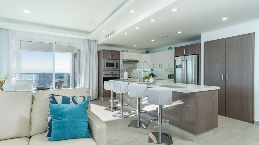 Private kitchen 3, Impressive & Beautiful 3 Bedroom Unit Ocean Front Encantame Velero-2301, Puerto Peñasco