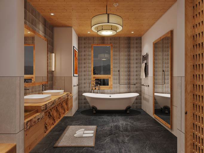 Bathroom 4, Taj Gangtey Resort And Spa, Gangte