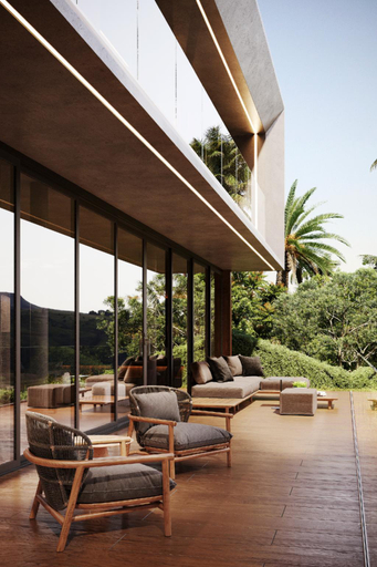 Balcony/terrace 5, Greystone Luxury Pool Villa with Ocean View, Ko Samui