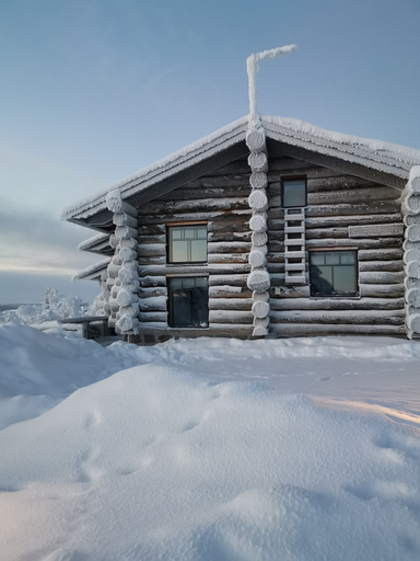 Room 5, Sielikkö Aurora Log Villas, Lapland