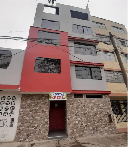 Front of property - evening/night, HOSTAL SPERIA, Lima