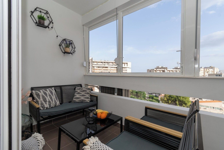 Balcony, Zozo, Modern Two-Bedroom Suite, Split