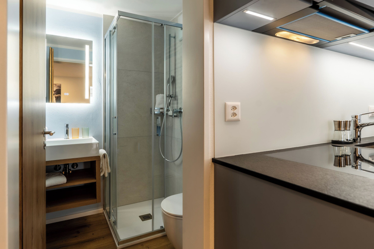 Bathroom, Alpin Apartment bei der Bergbahn, Visp