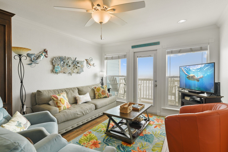 Living area 4, Seascape 1309 2 Bedroom Condo by RedAwning, Galveston