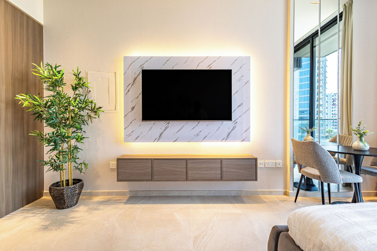 Living area 4, Superhost Modern Studio in Arjan, Dubai