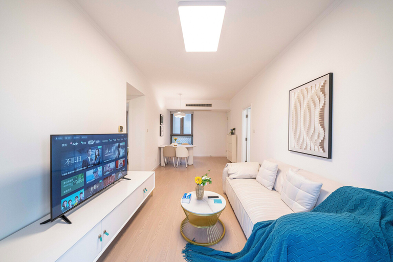 Living room 4, Tyms Stylish 1BR APT Yucui Garden, Shanghai