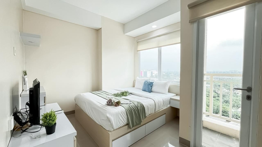 Interior, Soft Neutral Studio At B Residence Apartment, South Tangerang