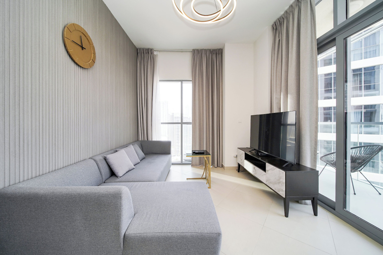 Living room 3, PVH - Burj Khalifa View 1BR - Bellevue 2, Dubai