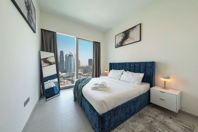 Bedroom 3, Stunning Burj Khalifa & Fountain Views, Dubai