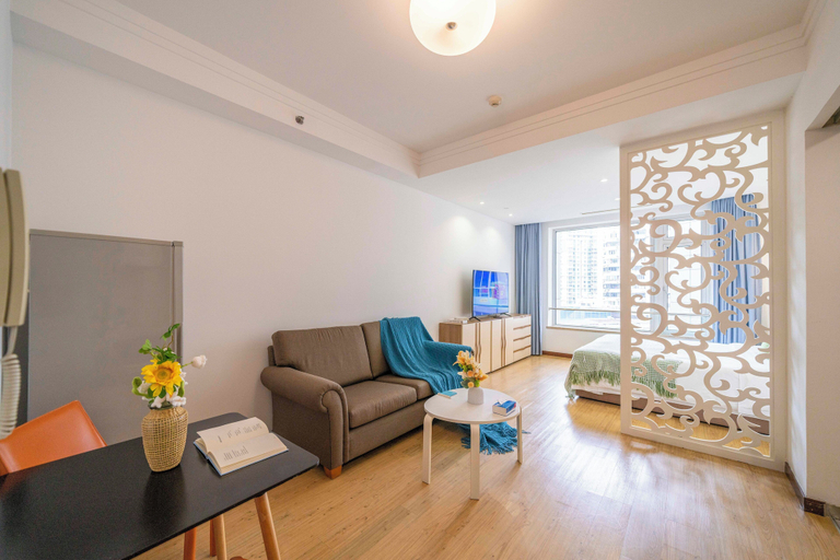 Living room 4, Tyms Xujiahui Stylish 1BR APT, Shanghai