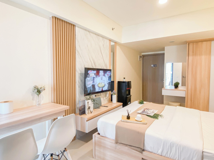 Room 2, Warm Minimalist Studio Apartment Near Paramadina University At Meikarta, Cikarang