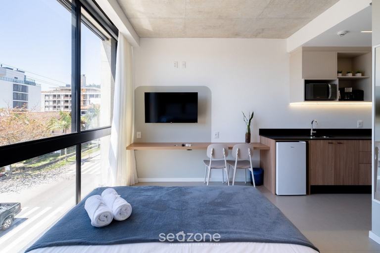 Bedroom 4, Studios in Building With Swimming Pool in Jurere - SOT, Florianopolis