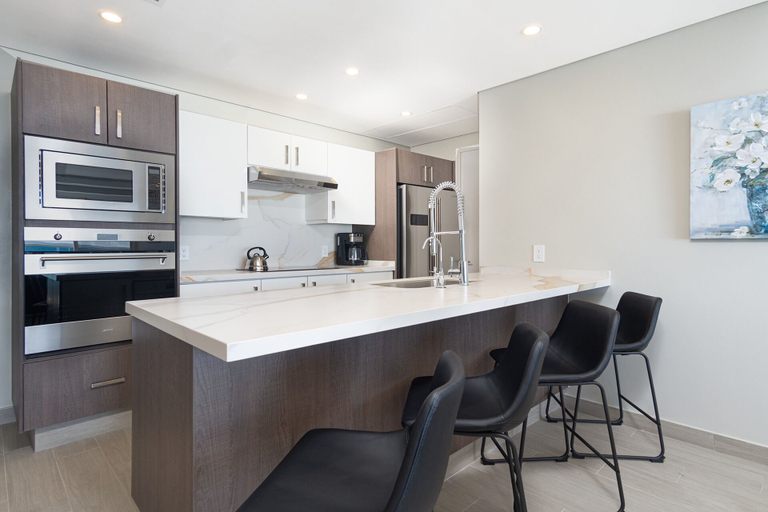 Private kitchen 3, Splash in The New Lazy River/stay in Modern Luxury Encantame Viento 303, Puerto Peñasco