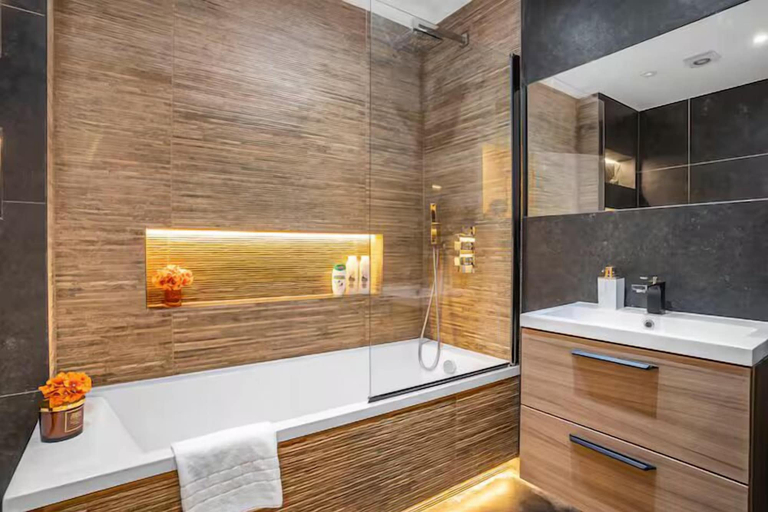 Bathroom 2, Wembley Park High Spec 6 Apartment Block, London